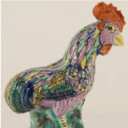 Chinese Export Trade Porcelain Famille Rose Rooster