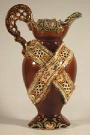 Victorian English Majolica Vase