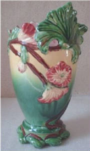 Fake Antique Austrian Majolica Wilhelm Schiller Art Nouveau Vase