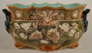 Antique French Majolica Frie Onnaing Jardiniere