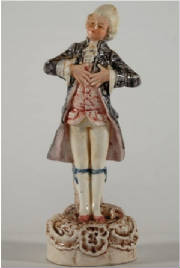 French Figural Majolica Gentleman